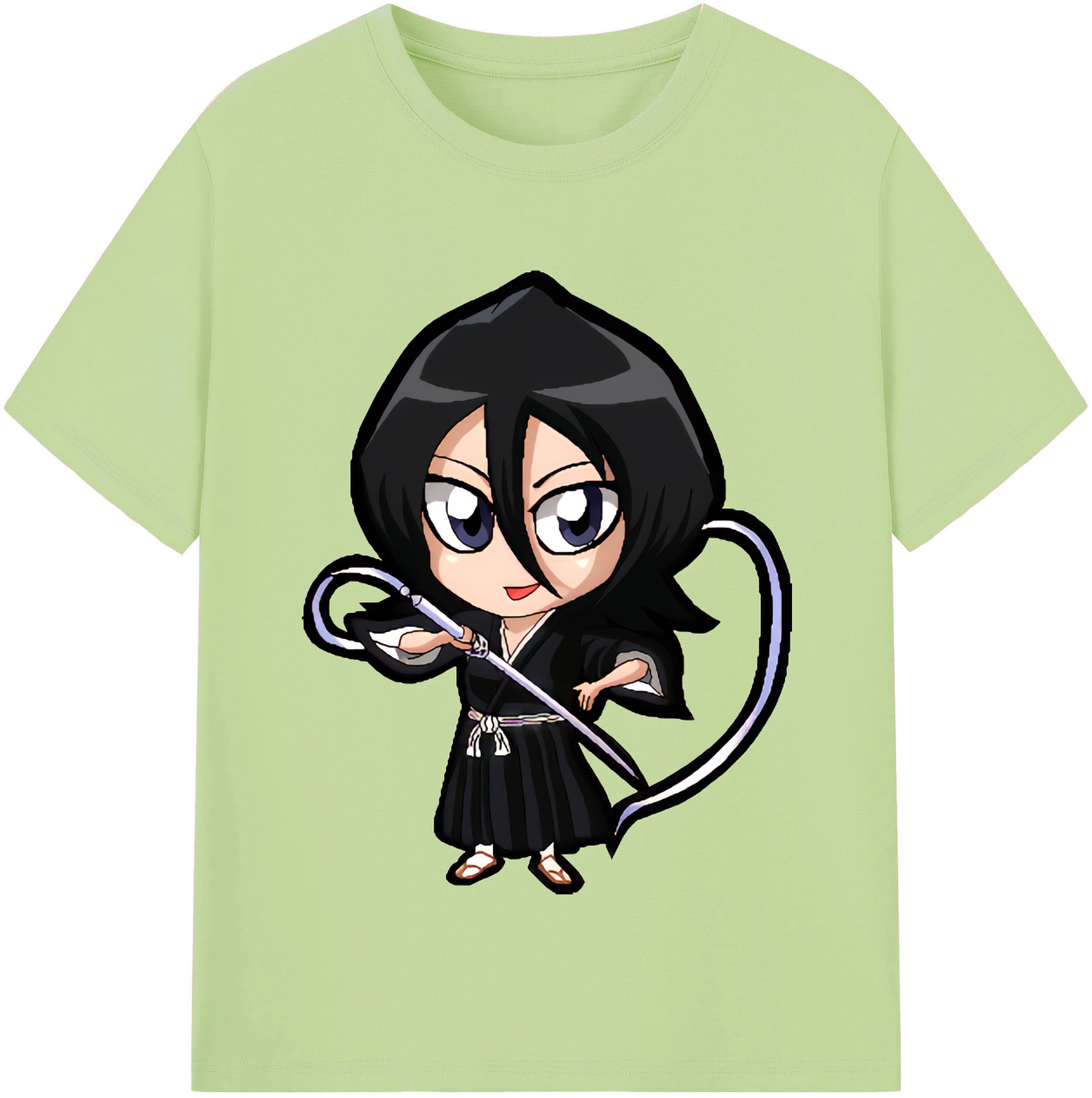 （画像用） ブリーチ 朽木ルキア BLEACH Kuchiki Rukia 綿100％半袖Tシャツ（フロントプリント）